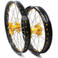 KKE 21 & 19 MX Dirt Bike Rims For SUZUKI RM125 2001-2007 RM250 2008 Gold Nipple