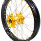 KKE 21 & 19 MX Dirt Bike Rims For SUZUKI RM125 2001-2007 RM250 2008 Gold Nipple