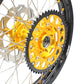 KKE 21 & 19 MX Dirt Bike Rims For SUZUKI RM125 2001-2007 RM250 2008 Gold Nipple
