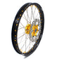 KKE 21 & 19 MX Dirt Bike Rims For SUZUKI RM125 2001-2007 RM250 2008 Gold Nipple