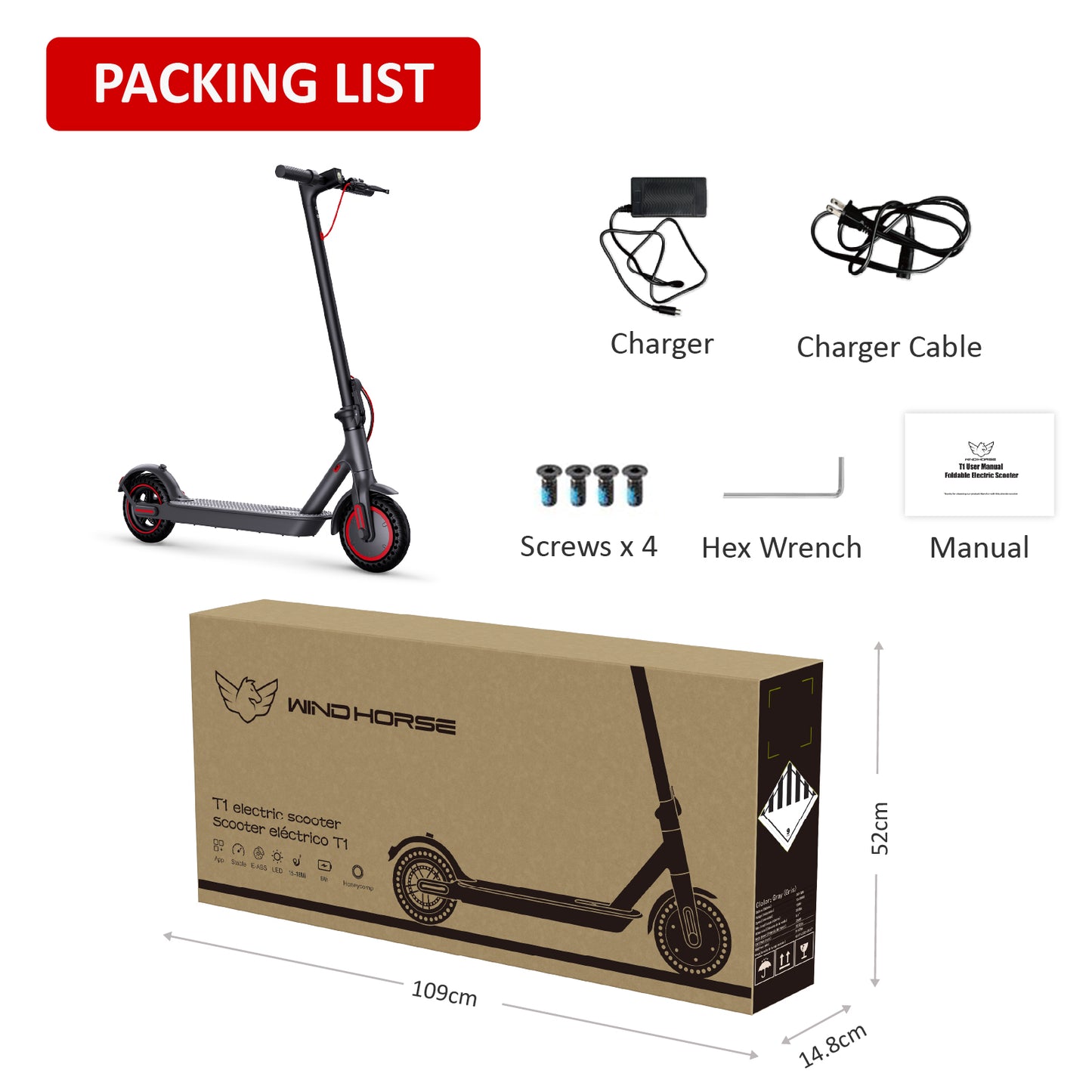 WINDHORSE Electric Scooter T1