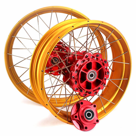 VMX 19 & 17 Tubeless Wheels Gold Rims Fit For Honda CB500X 2019-2021 Red&Gold