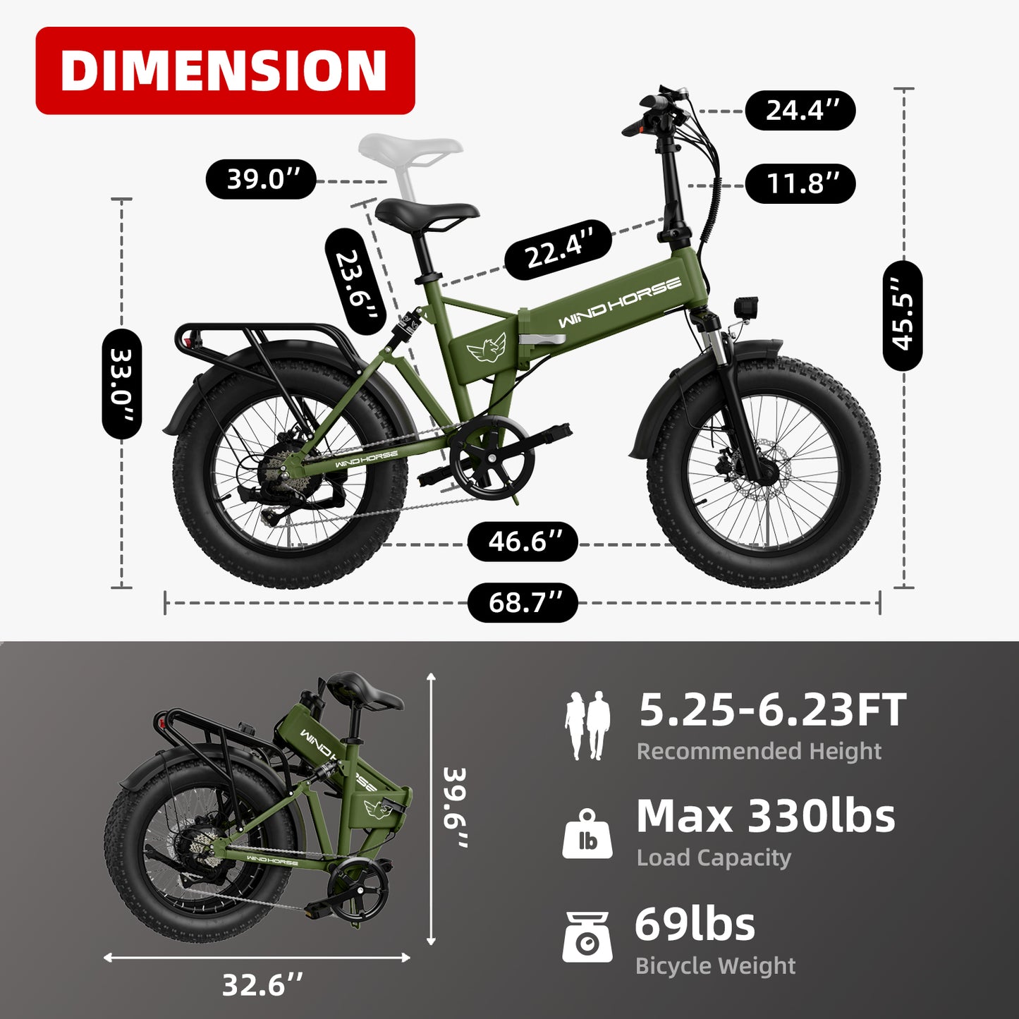 WINDHORSE Smart E Bike Marengo W0 Pro