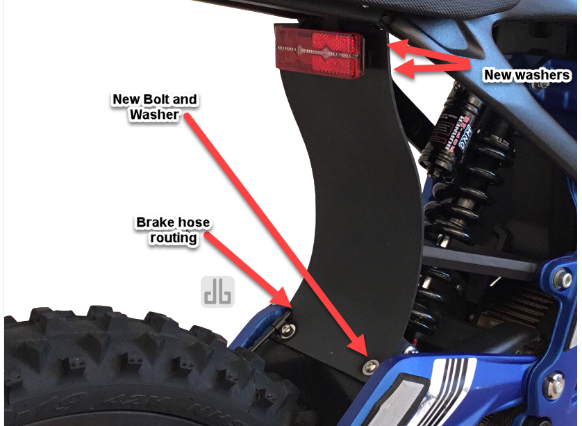 DirtyBike Shock Protector Mud Guard Standard Surron LBX