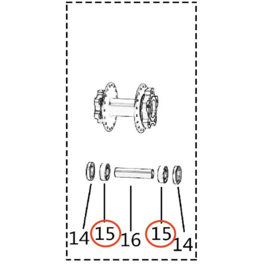 #15 Light Bee Rear Wheel Hub Bearing (OEM)